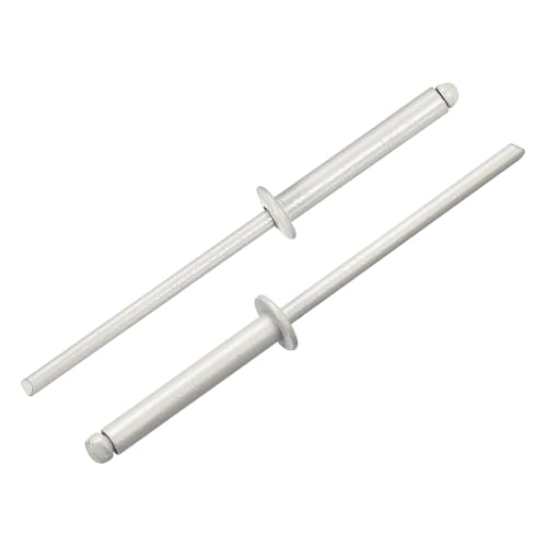 uxcell 50 Rivets Aveugle Aluminium 1/8" x3/4" Tête Dome Fente Longue