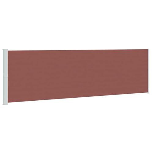 vidaXL Tenda da Sole Laterale Retrattile per Patio 180x600 cm Marrone
