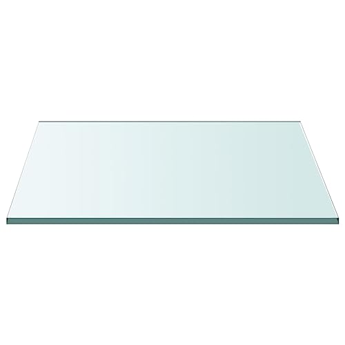Genérico Superficie de Mesa Vidrio Templado Transparente 40x40 cm,wenjingqi-345071