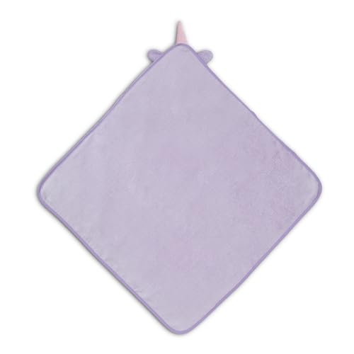 Image of Delta Children Baby /Infant Hooded Bath Towel - Super Soft and Absorbent- Newborn Essential - Ideal Baby Registry /Shower Gift for Boys and Girls, Light Purple Unicorn