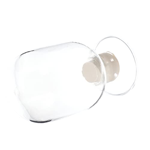 LIFKICH Decorative Matches Jar Storage Bottles Glass Match Holder Sample Bottle Glass Storage Holder