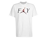 Jordan Fly Jumpman Mens Active Shirts & Tees Size M, Color: Elegant White/Hot Black-White