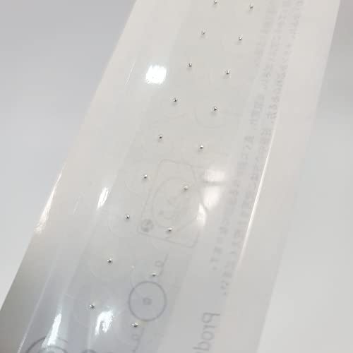 Wygoakg 100Pcs/Bag Clear Tape Silver-Plated Magnetic Bead Ear Point Application Auricular Press Plaster Ear Seeds Ear Acupuncture #TOP5