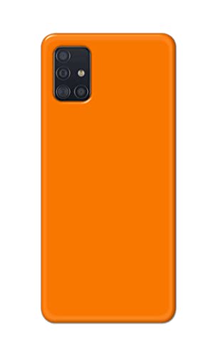 Image of Plain Orange Hard Back Case Cover for Samsung Galaxy M31S Back Cover -(J5) VNS2229