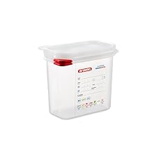 Araven Airtight Container, Food Pan with Lid for Storage in Kitchen and Restaurant, 1.6 Qt, 1 Count, Clear