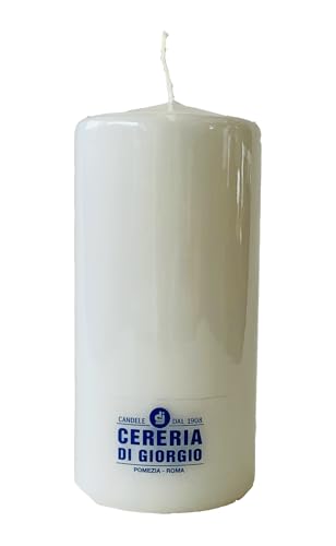 Candela diametro 7 cm altezza 15 cm - Panna - Durata 85 ore - Cereria Di Giorgio