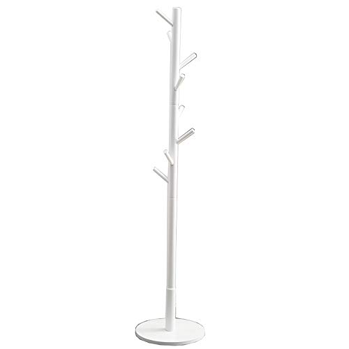 Wieszak na ubrania dla dzieci – garderoba podłogowa do przedszkola – prosty, biały wieszak na ubrania i przechowywanie akcesoriów – rozmiar 175 x 35 cm – idealny do odzieży dziecięcej