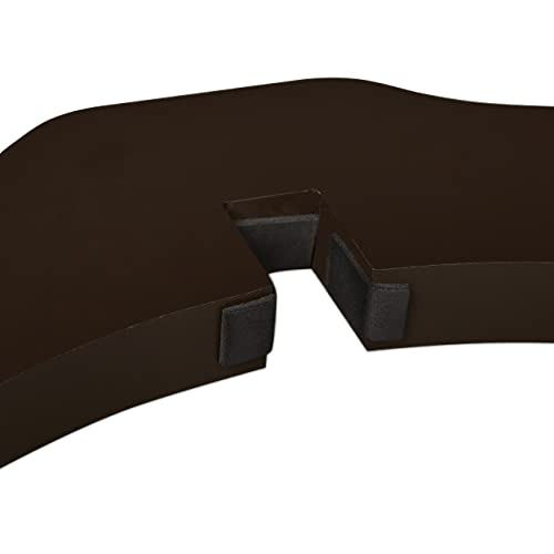 Relaxdays Absperrgitter, HxB: 70 x 154 cm, faltbar, mit Tür & Füßen, freistehendes Hunde Schutzgitter, Türgitter, braun