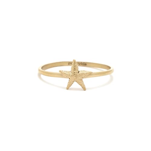 Pura Vida Sea Star Gold Ring - Premium Materials - Polished Band Size 8