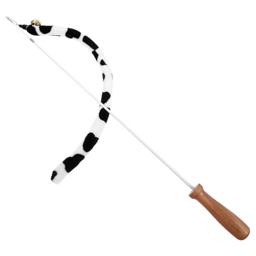 BESPORTBLE Einziehbares Katzenspielzeug mit Glocke Langlebiger Katzenstock aus Robustem Material Interaktives Spielzeug für Katzenförderung Geeignet für Kätzchen und Katzenpflege