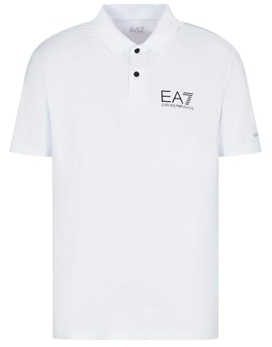 Polo EA7 Homme anti-odeur Ventus 7 blanc respirant S