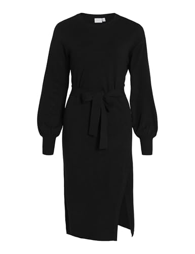 Vila Female Strickkleid Gürtel Midi