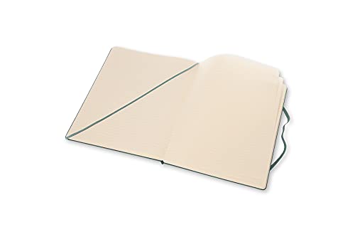 Moleskine Caderno clássico, capa dura, GG (19 cm x 24 cm), pautado/forrado, verde floresta, 192 pági