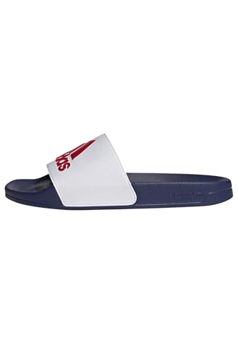 Image of adidas Mens Adilette Shower Arsenal Slides Casual Sandals Casual - Red