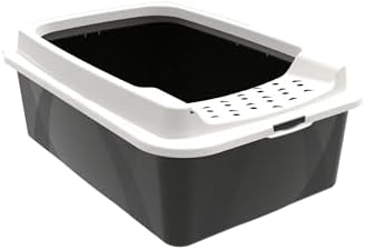 Arenero para Gatos Rotho My Pet Bonnie Eco 56 x 17 x 40 cm Blanco/Negro