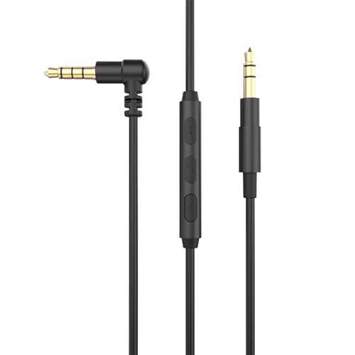 Cubilux 3.5mm Headphone Replacement Cable,Headphone Replacement Cord with in Line Mic for Sony WH-1000XM5/4/3,WH-XB910N/900N/700,Beats Executive/Pro/Solo 3 Wireless,Marshall Major 2/3/4,Monitor II,6ft