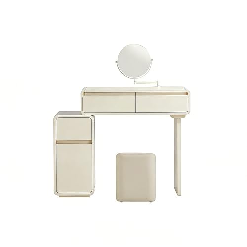 Spaziosa soluzione di archiviazione: questa toletta presenta una grande capacità e un design dello scomparto ben organizzato, che ti consente di classificare e conservare in modo efficace i tuoi elementi essenziali di bellezza