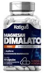 Katiguá, Magnésio Dimalato, Sem sabor, Puro Di-Magnésio Malato, 60 Cápsulas rígidas • 30 doses, Azul