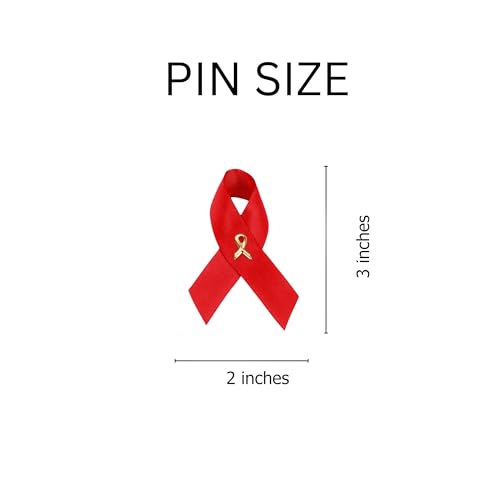 Image of 1 /2 /5 /10 /25 /50 /100pcs Satin Awareness Ribbon Pins (Pick your color), for Cancer & Disease Awareness, Bulk Quantities for Fundraising, Events, Gift Giving