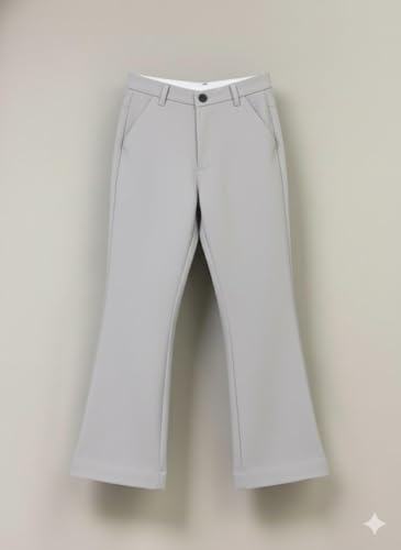 Image of A.T.U.N. (ALL THINGS UBER NICE) Boys Regular Fit Formal Chinos | Smart School & Occasion Wear Bottoms | Smooth, Comfortable & Tailored Look Pants