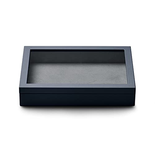 KXQYIKYI Caja de joyería, anillo de cuero, organizador de collares, caja, soporte de exhibición para pendientes, caja de almacenamiento de joyería, caja grande