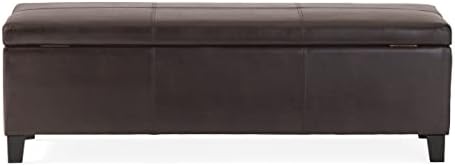 Christopher Knight Home Glouster PU Storage Ottoman, Brown