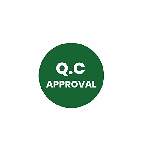 Image of CVANU 500pcs QC Approval Mini Sticker in Green Color Round Shape (20 X 20mm) cv3