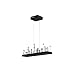 Juliette LED Chandelier with Black Finish Fom CWI Lighting