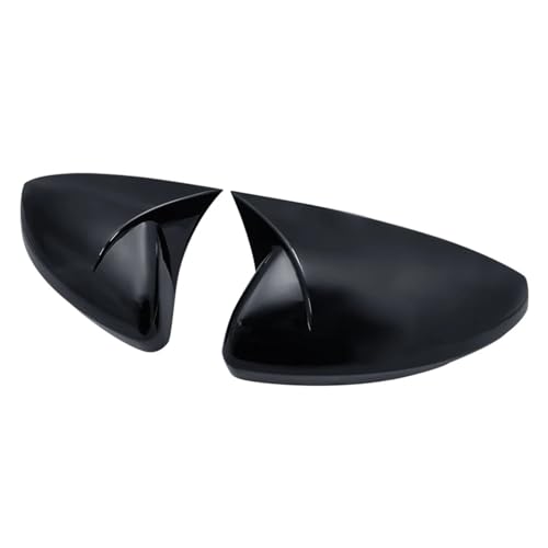Bouchons rétroviseur anti-décoloration pour Polo MK6 AW noir brillant