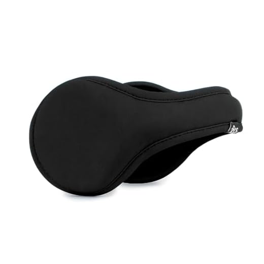 180s Men's Urban Ear Warmer, Behind-the-Head Winter Earmuffs (Black, Ear-Warmer)