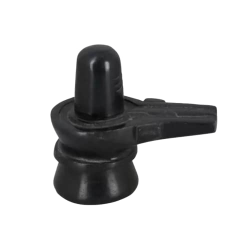 Image of SRI YAGNAA - Black Marble Powder Shiva Lingam - Shivalinga - Lingam - Shivling - Shivalingam (Black Shiva Lingam)