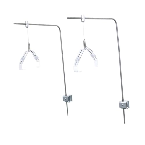 Bothyi 2Pcs Aquatic Plant Lighting Holder Aquarium LED Stand Aluminum Alloy Tank Led Lights Rack for Marine Tanks Saltwater