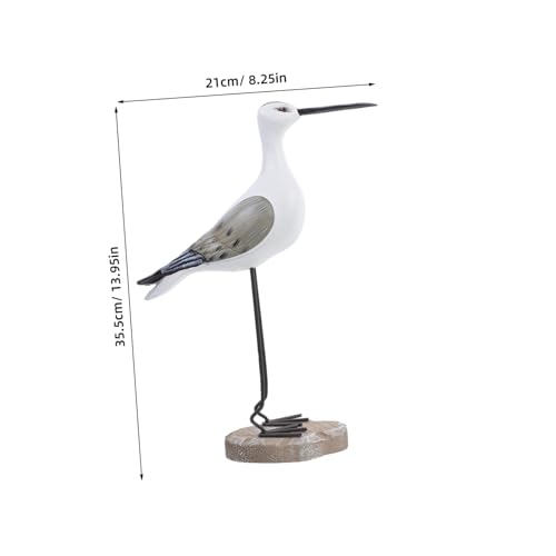 Statue de mouette bouda figurine oiseau de mer décoration intérieure