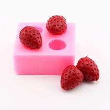 4 Cavity 3D Silicone Mini Strawberry embed Silicone Mould, for Candle, Choclate,Fondant, Resin and Soap Making |Cupcake Decoration,Fruit Moulds,Dessert Mold, Berry Mould-picture-30