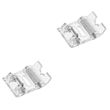 STOBOK 2 Piezas prensatelas overlock Prensatelas para maquinas de coser máquina de agujas de coser prensatelas de rodillo pie de rodillo para máquina de coser cremallera presilla Colcha