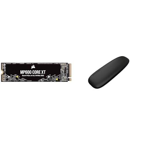 Image of Corsair Bundle MP600 CORE XT 2TB M.2 PCIe Gen4 NVMe SSD & ASUS Cobble Portable M.2 NVMe PCIe SSD Enclosure