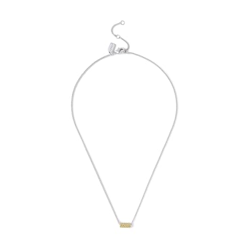 Coach Women's Signature Quilted Tube Pendant Necklace