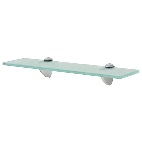 Tomostar Étagère Murale en Verre Trempé, Étagère de Douche Tablette de Salle de Bain Murale 40 x 20 cm 8 mm