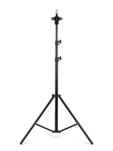 Image of TONZO Custom Portable 3D Hologram Fan Stand | Heavy Duty Adjustable Tripod up to 9 Feet | 150 lbs Load Capacity | Holographic Fan Display with Safety Lock Knob & Pin, Event, Retail Shop & Exhibition