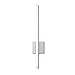 Norwell Lighting 9740-BA-MA Ava - 24" 16W 1 LED Wall Sconce, Brushed Aluminum Finish with Matte Opal Acrylic Glass