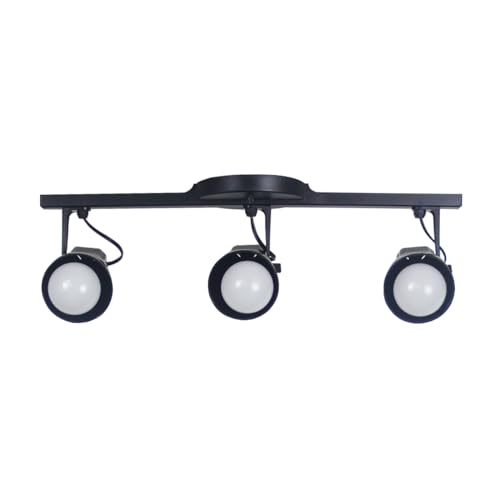 Spot Trilho Triplo Alpha 3 Sobrepor Direcionavel E27 (Preto)