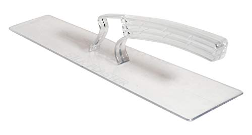 Preisvergleich Produktbild Glättkelle Kunststoff - Traufel Kunststoffkelle durchsichtig transparent, da das Auge mitarbeitet. Ecken abgerundet, für weniger Riefen beim Auftragen. Besonders geeignet zum Auftragen von weichen Materialien wie Baumwollputz Flüssigtapete