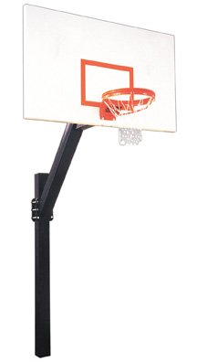 Legend Excel Steel In Ground Fixed Height Basketball System Scarlet