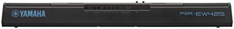 76-Key Touch-Sensitive Advanced Portable Keyboard with Power Adapter (PSREW425), Black