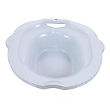 GANAZONO PP Sitzbadewanne aus PP Ergonomisch Geformt mit Breiten Seiten gegen Auslaufen Geeignet für Schwangere und Patienten Hygienische Reinigung Des Intimbereichs Kompatibel mit Meisten