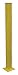 Tubular Mounting Post, 10 In x 72 In, Ylw