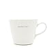 Produktbild Keith Brymer Jones Word Range 'Perfect Day. Bucket-Tasse, 0,35 l, Weiß