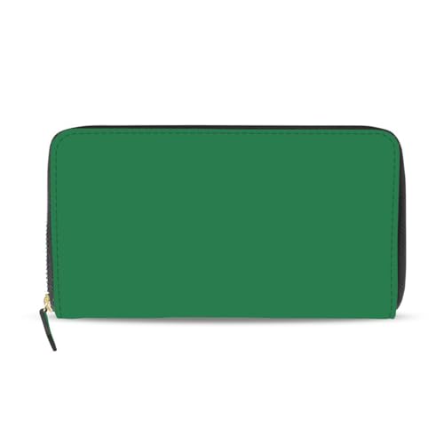 Women's Large Capacity Wallets Holder Wallet Credit Card Clutch Coin Pocket Pu Leather Zipper Closure Deal Gift for Women Sea Green 02