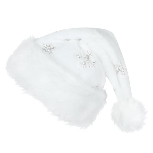 DERAYEE Weihnachtsmannmütze, Grün & Rot Weihnachtsmannmützen für...