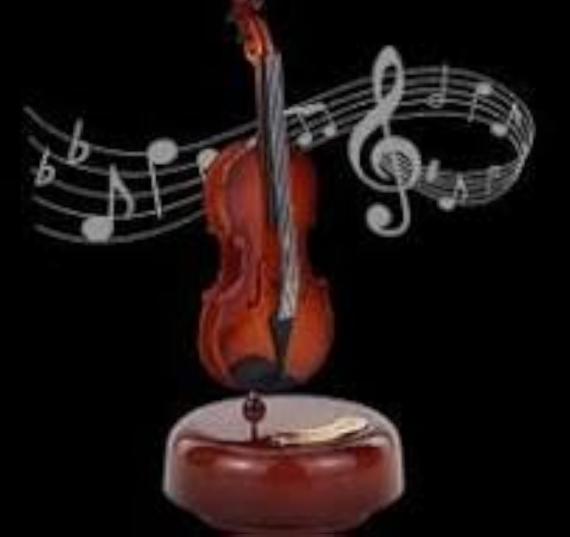 Guitar Music Box 360 Rotating Decorative Artware